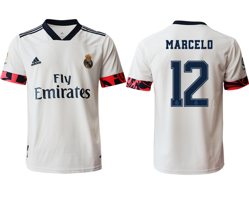 Men 2020-2021 club Real Madrid home aaa version #12 white Soccer Jerseys2